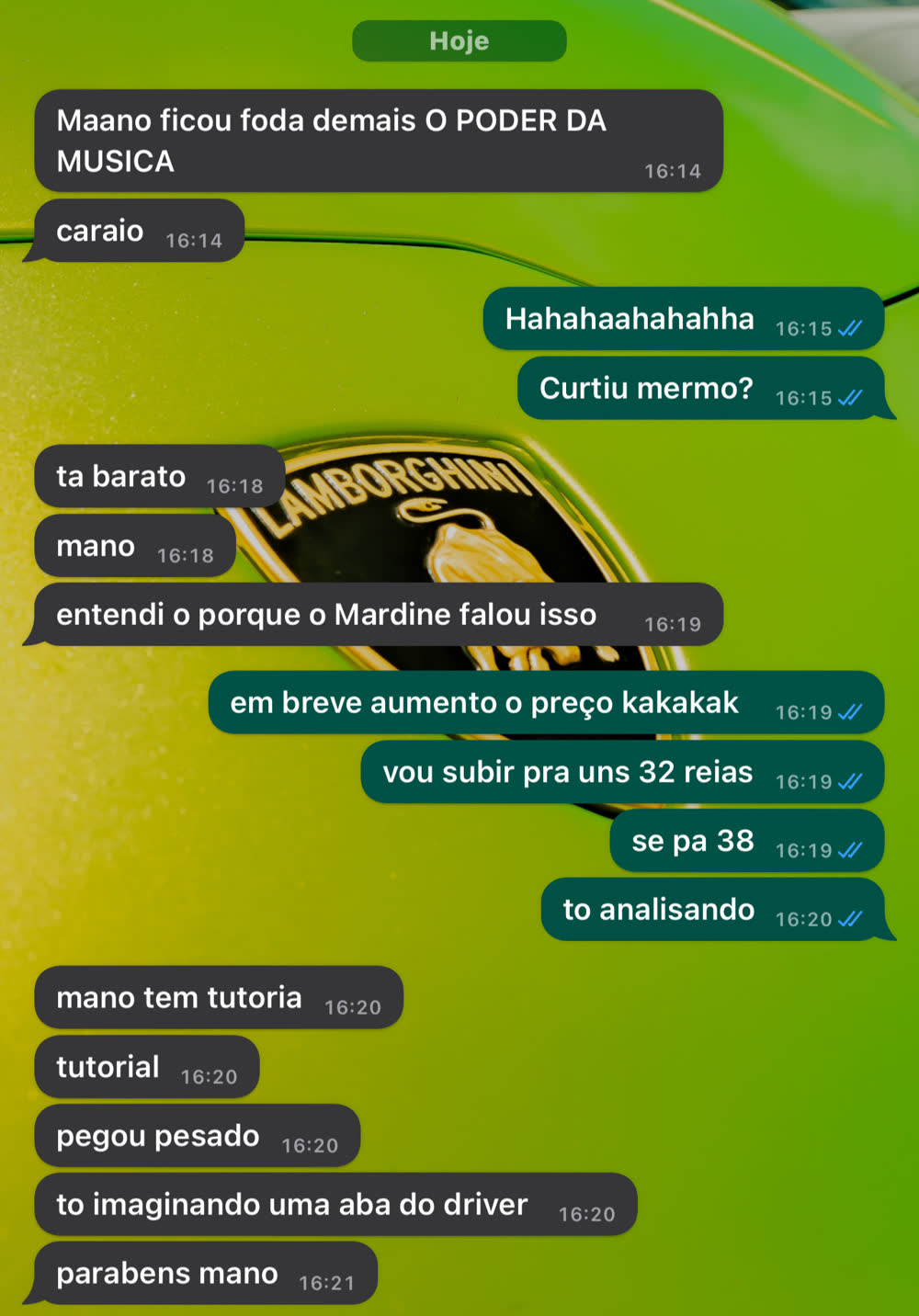 Cliente diz que o pack ficou muito bom e que o preço está barato
